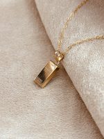 آويز شمش طلای ۱۸ عیار - تصویر 3